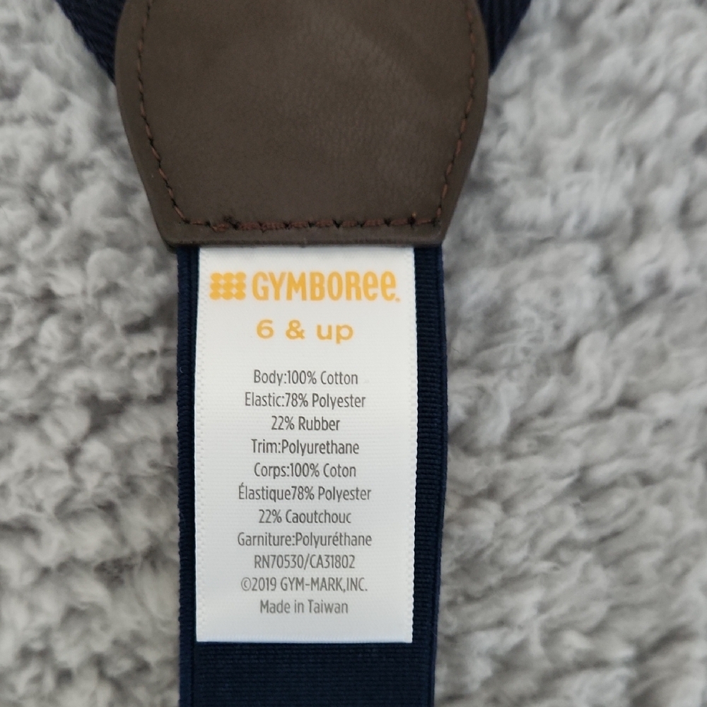 Gymboree Kids Bow Tie & Suspenders Set Navy & Denim Ages 6+ Adjustable - Picture 4 of 6